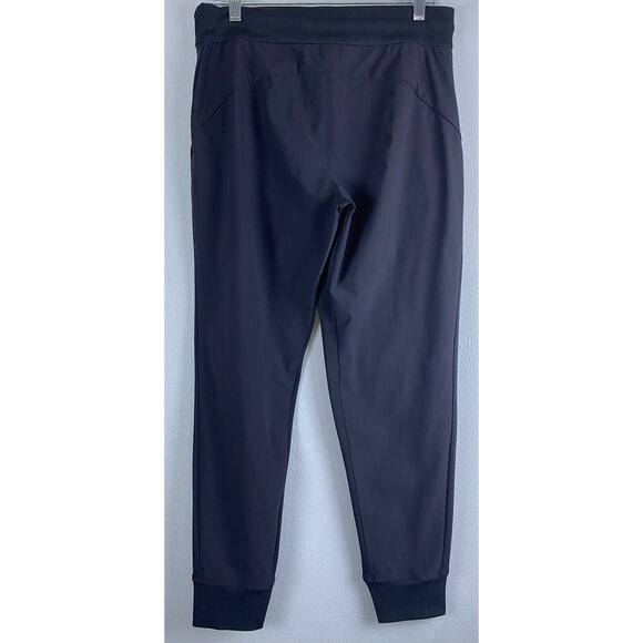 Athleta Black Sz 8 Headlands Hybrid Trekk Jogger Vertical Pockets Flaw No Tie - Picture 4 of 10